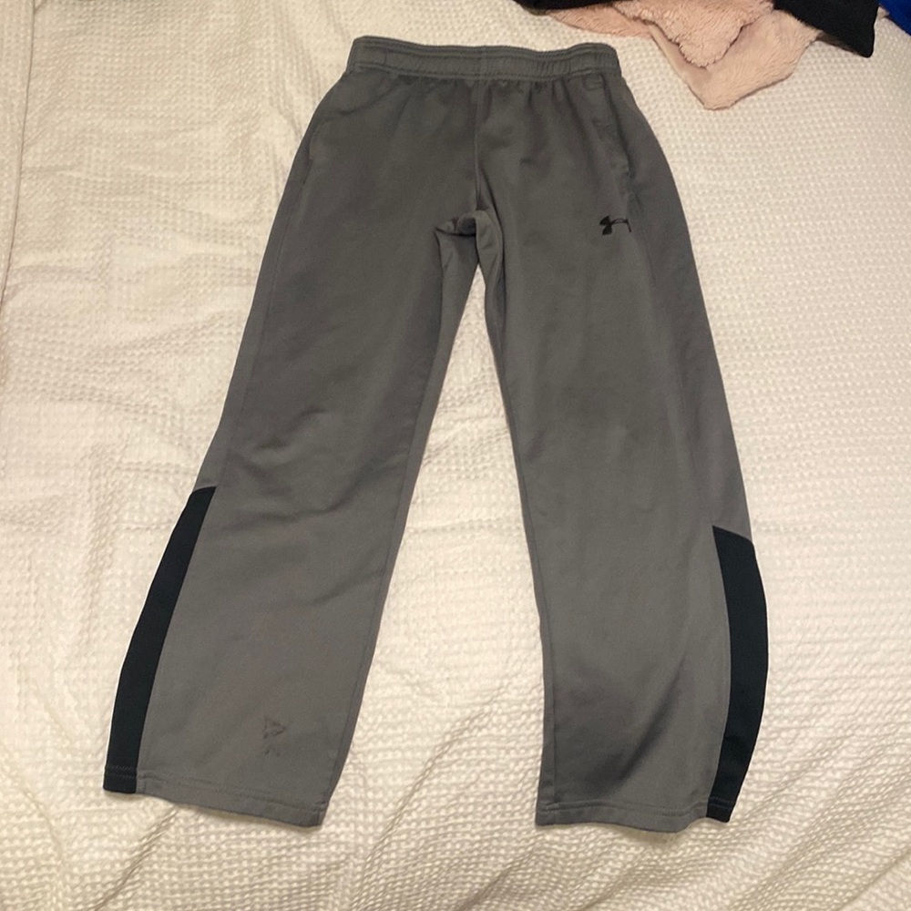 Boys Gray and Black Sweatpants